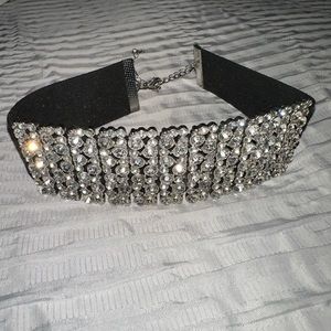 Rhinestone Choker by Natasha